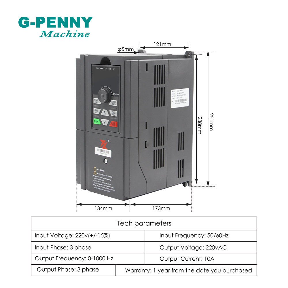 2.2kw ER20 D80 Metal Spindle W - 2.2Kw Water Cooled Spindle Kit Vfd review and price
